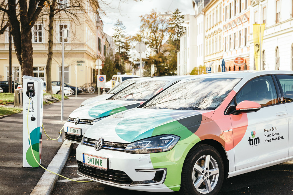 Tim car sharing, electric cars Graz
