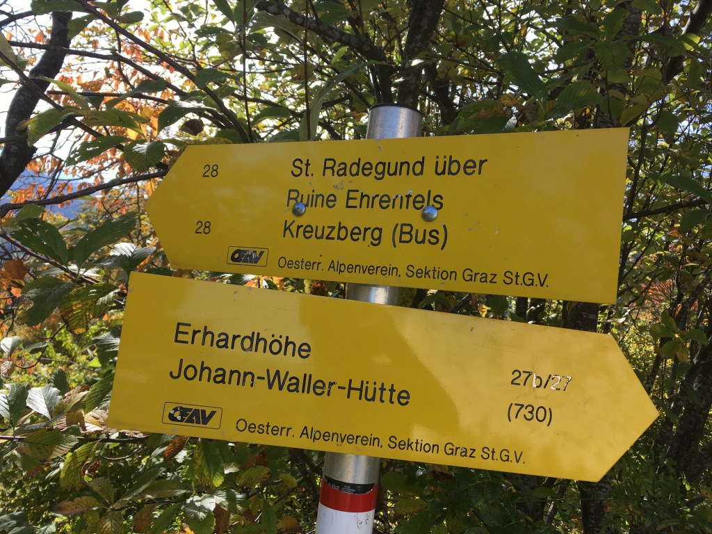 Hiking St Radegund, Schöckl, Graz, Novystein near Graz with great views. Easy hike. 